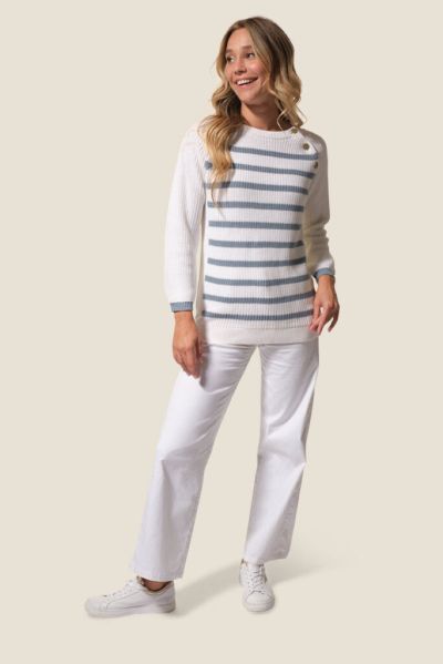 Дамски пуловер с обло деколте Francoise