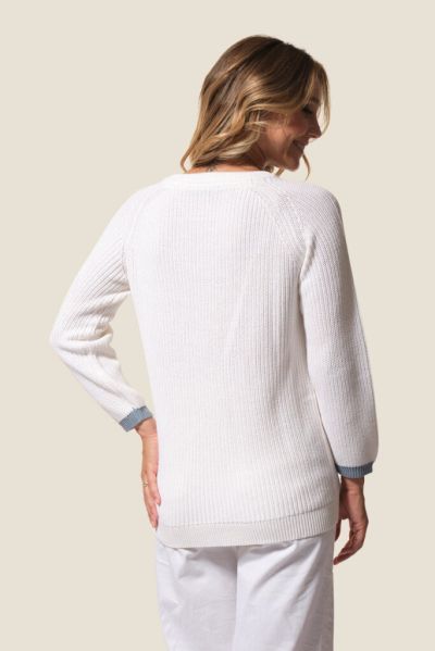 Дамски пуловер с обло деколте Francoise